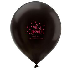 Confetti Dots Oh Yeah! Latex Balloons