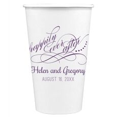 Happily Ever After Paper Coffee Cups