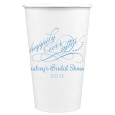 Happily Ever After Paper Coffee Cups