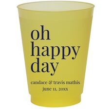 Oh Happy Day Colored Shatterproof Cups