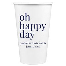 Oh Happy Day Paper Coffee Cups