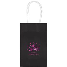 Confetti Dots Oh Yeah! Medium Twisted Handled Bags