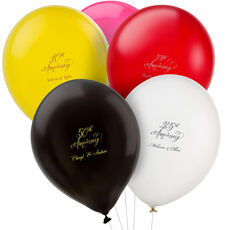 Pick Your Elegant Anniversary Year Latex Balloons