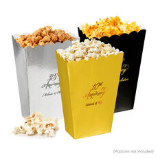 Pick Your Elegant Anniversary Year Mini Popcorn Boxes