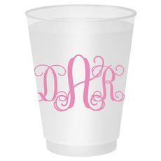 Vine Monogram Shatterproof Cups