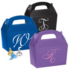Design Your Own Single Initial Gable Favor Boxes