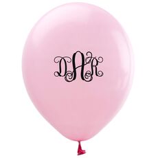 Vine Monogram Latex Balloons