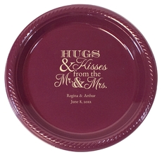 Hugs and Kisses Plastic Plates