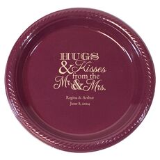 Hugs and Kisses Plastic Plates