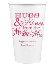 Hugs and Kisses Paper Coffee Cups