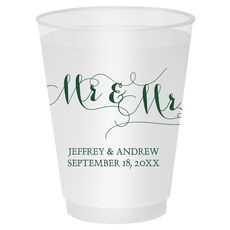 Scroll Mr & Mr Shatterproof Cups