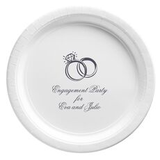 Wedding Rings Paper Plates