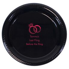 Wedding Rings Plastic Plates
