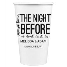 The Night Before Paper Coffee Cups