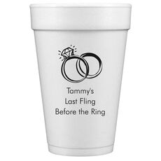Wedding Rings Styrofoam Cups