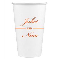 Duo Name Paper Coffee Cups