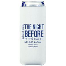 The Night Before Collapsible Slim Koozies