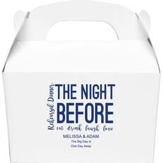 The Night Before Gable Favor Boxes