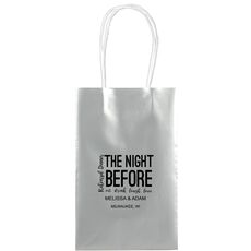 The Night Before Medium Twisted Handled Bags