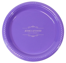 St. Regis Scroll Plastic Plates