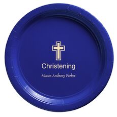 Outlined Cross Paper Plates