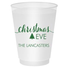Elegant Christmas Eve Shatterproof Cups