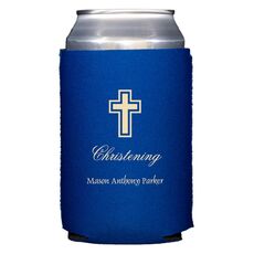 Outlined Cross Collapsible Koozies