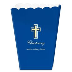 Outlined Cross Mini Popcorn Boxes