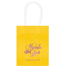 Mardi Gras Crown Mini Twisted Handled Bags