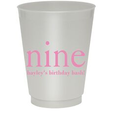 Select Your Big Number Colored Shatterproof Cups