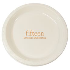 Select Your Big Number Plastic Plates