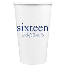 Select Your Big Number Paper Coffee Cups
