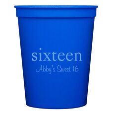 Select Your Big Number Stadium Cups