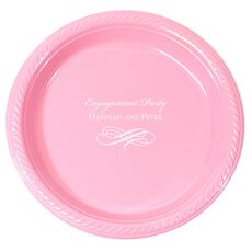 Scrolled Coronation Plastic Plates