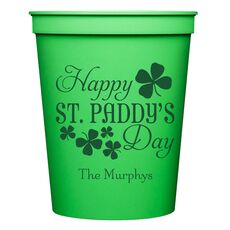 Happy St. Paddy's Day Stadium Cups