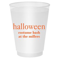 Big Word Halloween Shatterproof Cups