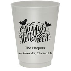 Happy Halloween Colored Shatterproof Cups