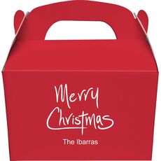 Fun Merry Christmas Gable Favor Boxes
