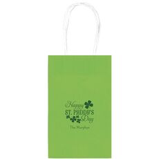 Happy St. Paddy's Day Medium Twisted Handled Bags