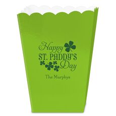 Happy St. Paddy's Day Mini Popcorn Boxes