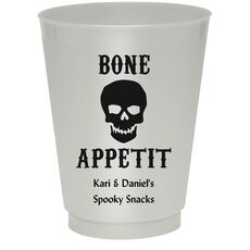 Bone Appetit Skull Colored Shatterproof Cups