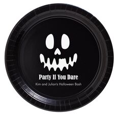 Ghost Face Paper Plates