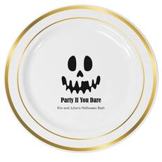 Ghost Face Premium Banded Plastic Plates