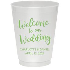 Welcome to our Wedding Colored Shatterproof Cups