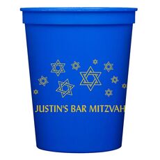Modern Jewish Star Galaxy Stadium Cups