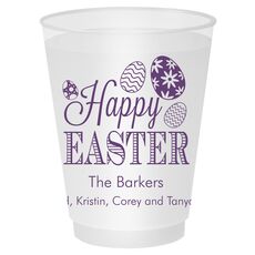 Happy Easter Eggs Shatterproof Cups