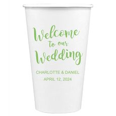 Welcome to our Wedding Paper Coffee Cups