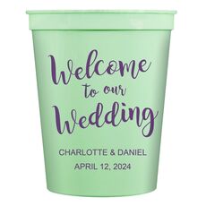 Welcome to our Wedding Stadium Cups