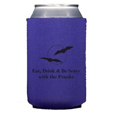 Full Moon with Bats Collapsible Koozies
