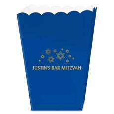 Modern Jewish Star Galaxy Mini Popcorn Boxes